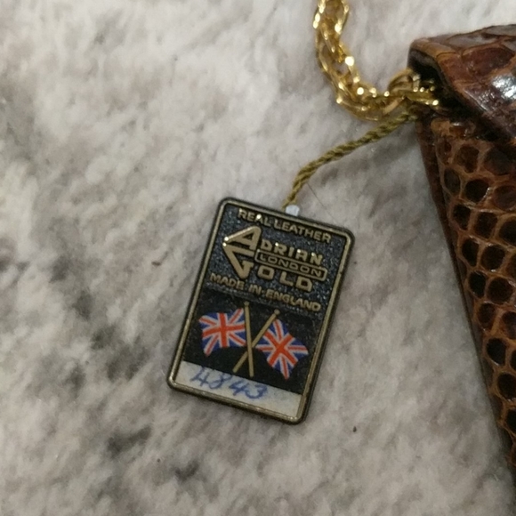 NWT Adrian Gold of London vintage snake skin purse - Picture 3 of 8